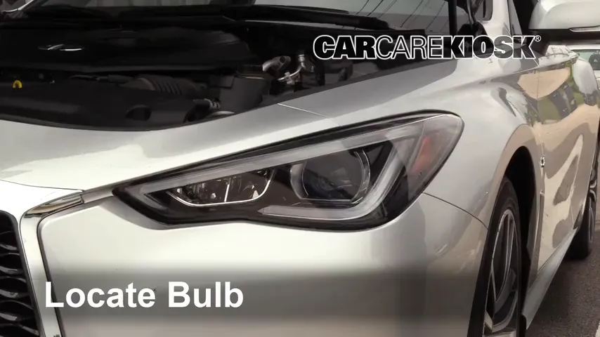 2018 Infiniti Q60 Luxe 2.0L 4 Cyl. Turbo Éclairage Feux de route (remplacer l'ampoule)